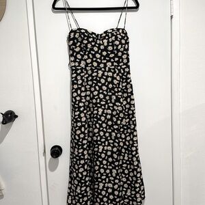 Whyte Valentyne Black Dress with Yellow Floral